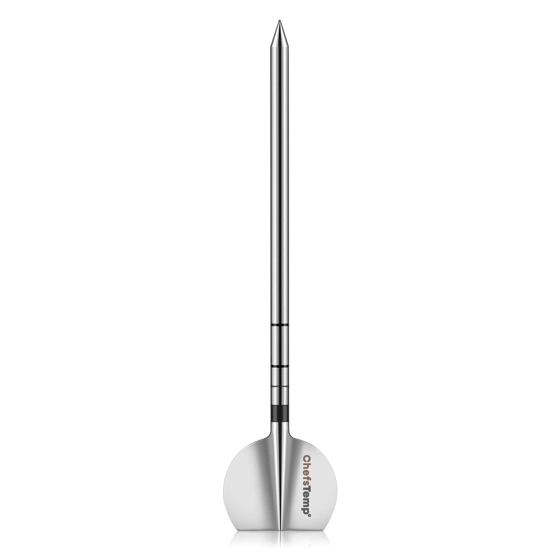 Stainless steel meat thermometer for accurate cooking temperature Readings.