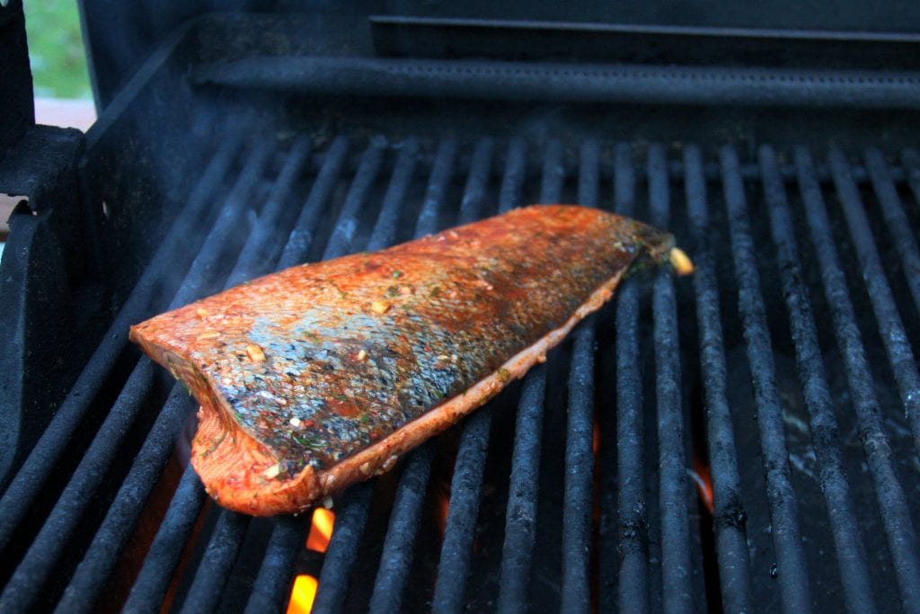 Chefstemp Salmon On Grill Chefstemp Salmon On Grill