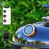 Wireless Bluetooth digital meat thermometer for grill and smoker, compatible with smartphone app.