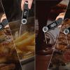 1. Wireless digital thermometer used for grilling and cooking with meat, fries, and sauces for perfect temperature control.