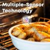 Wireless meat thermometer with multiple sensors for precise cooking monitoring.