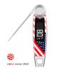 Digital wireless thermometer with American flag design, ideal for precise grilling and cooking.