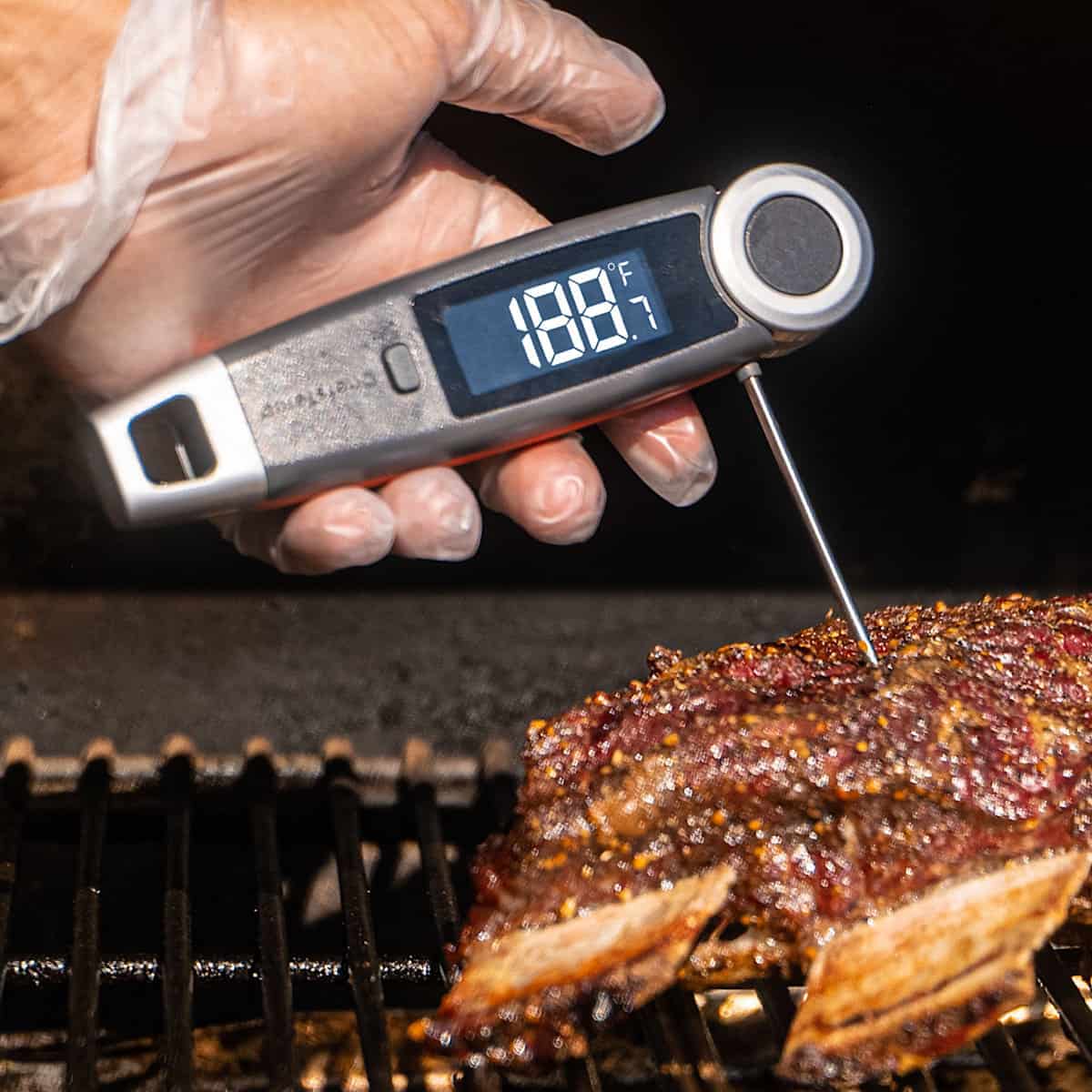 Cheer Collection Digital Meat Thermometer, Quick Read Cooking