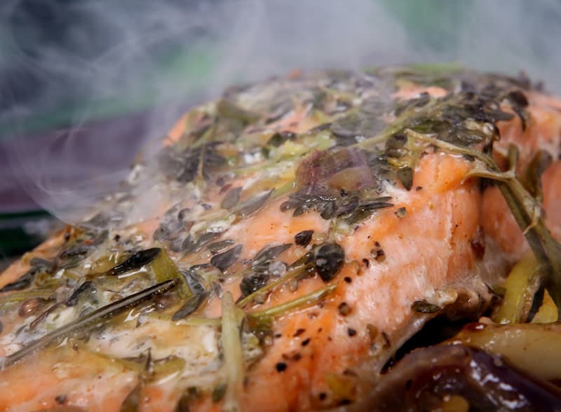 Chefstemp-roast salmon
