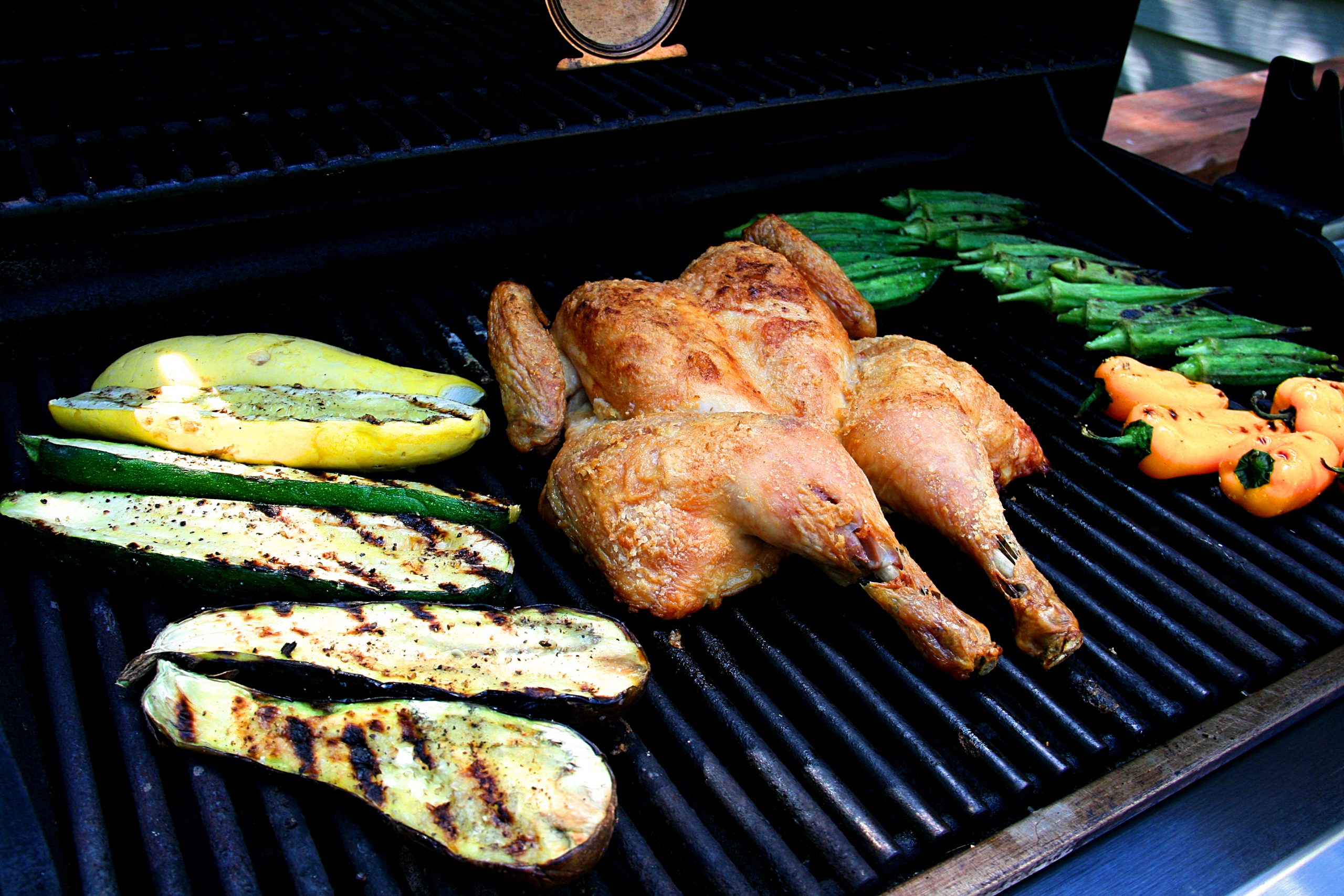 Chicken on grill