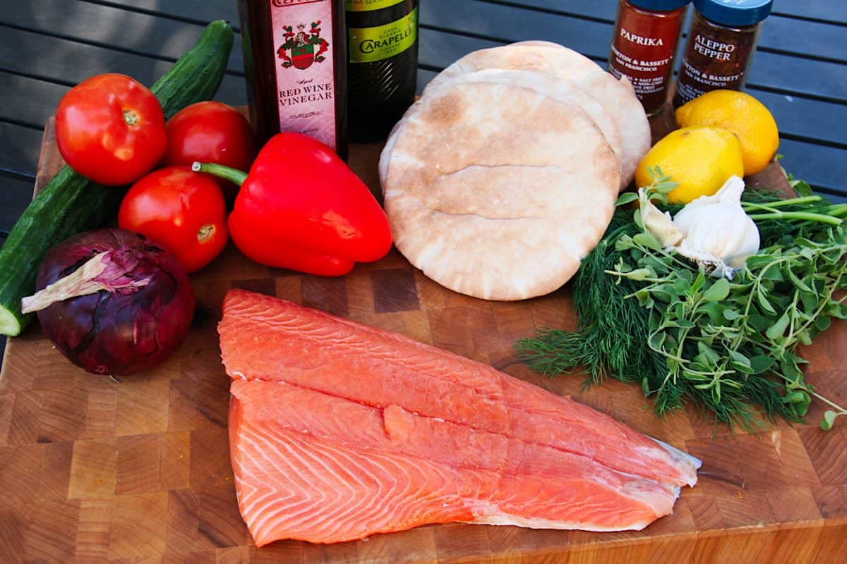 Healthy Salmon Gyros ChefsTemp