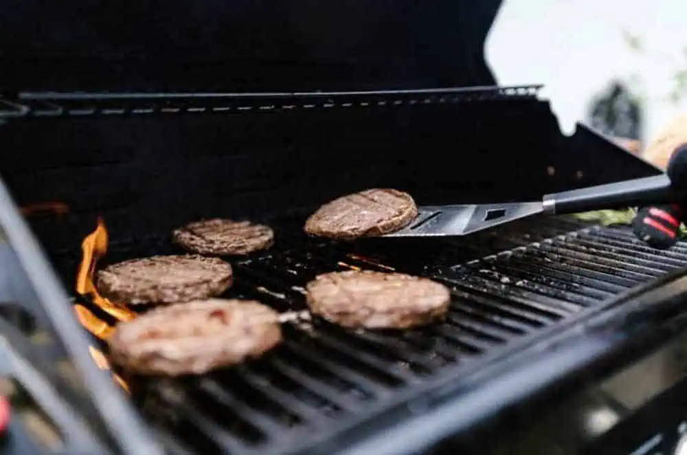 prevent burger from sticking to grill
