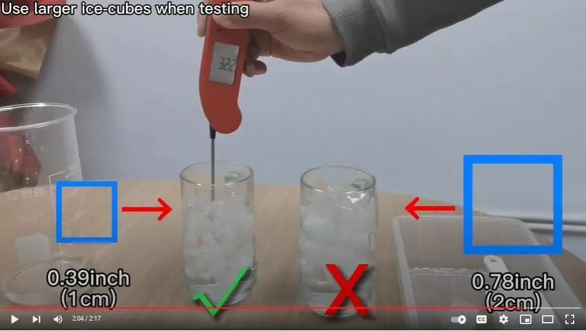 Using Crushed Ice Cubes Than larger Ones.