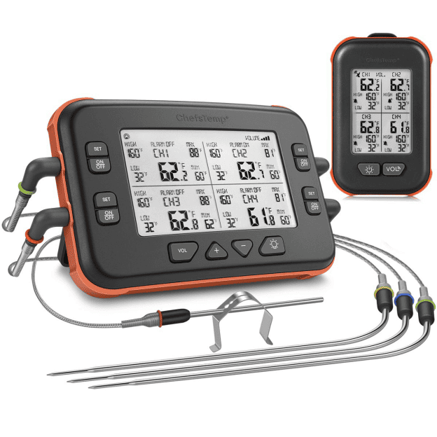 ChefsTemp Smokey Turkey Cooked with a Smoker Thermometer (1) ChefsTemp Smokey Turkey Cooked with a Smoker Thermometer