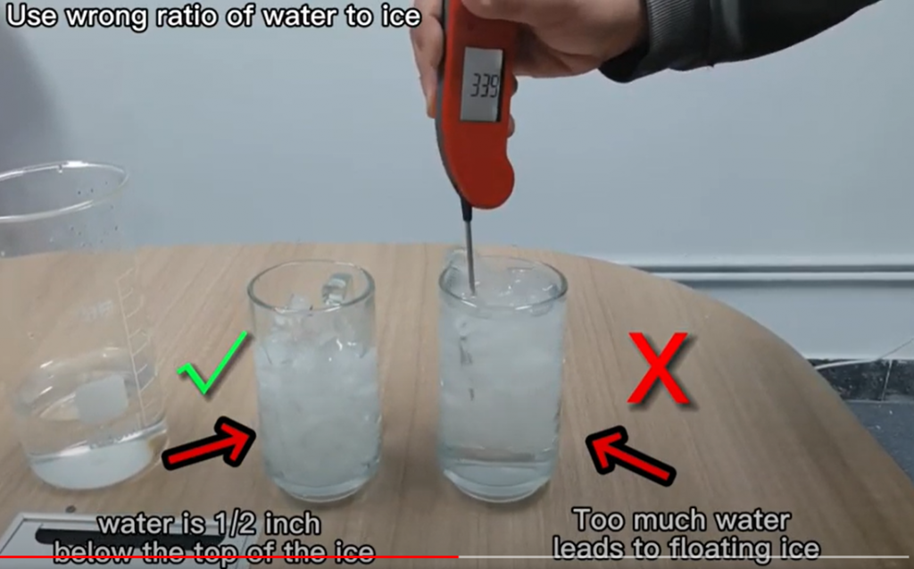 Wrong Ratio of Water with Ice 3