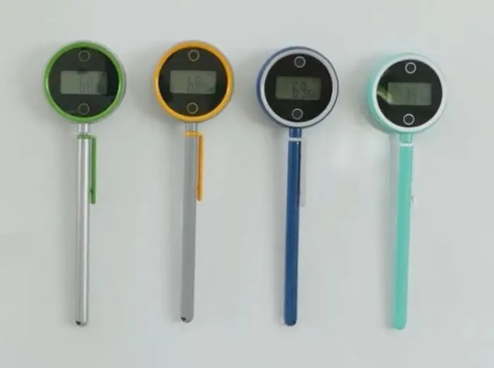 Food thermometer for a food safety check.