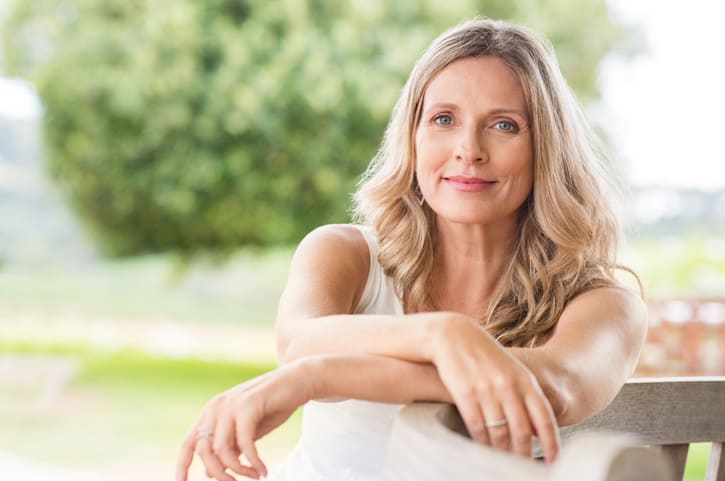 Senior woman relaxing sarah