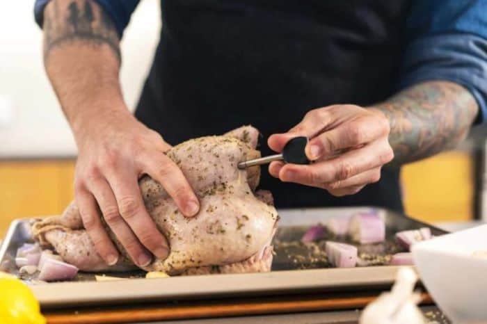 Beyond the Guesswork: Precision Cooking Perfected 4 Use of meat thermometer is recommended for perfect doneness of meat.