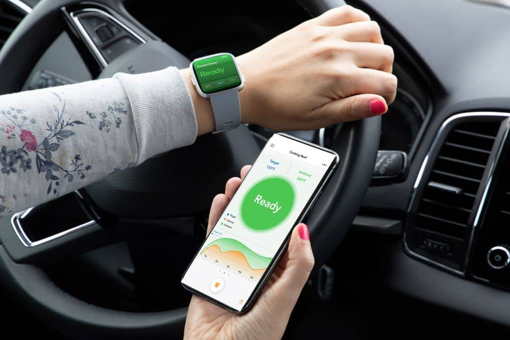 Devices Smart cooking thermometer and app for optimal grill and kitchen temperature control.