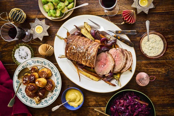 Christmas roast beef