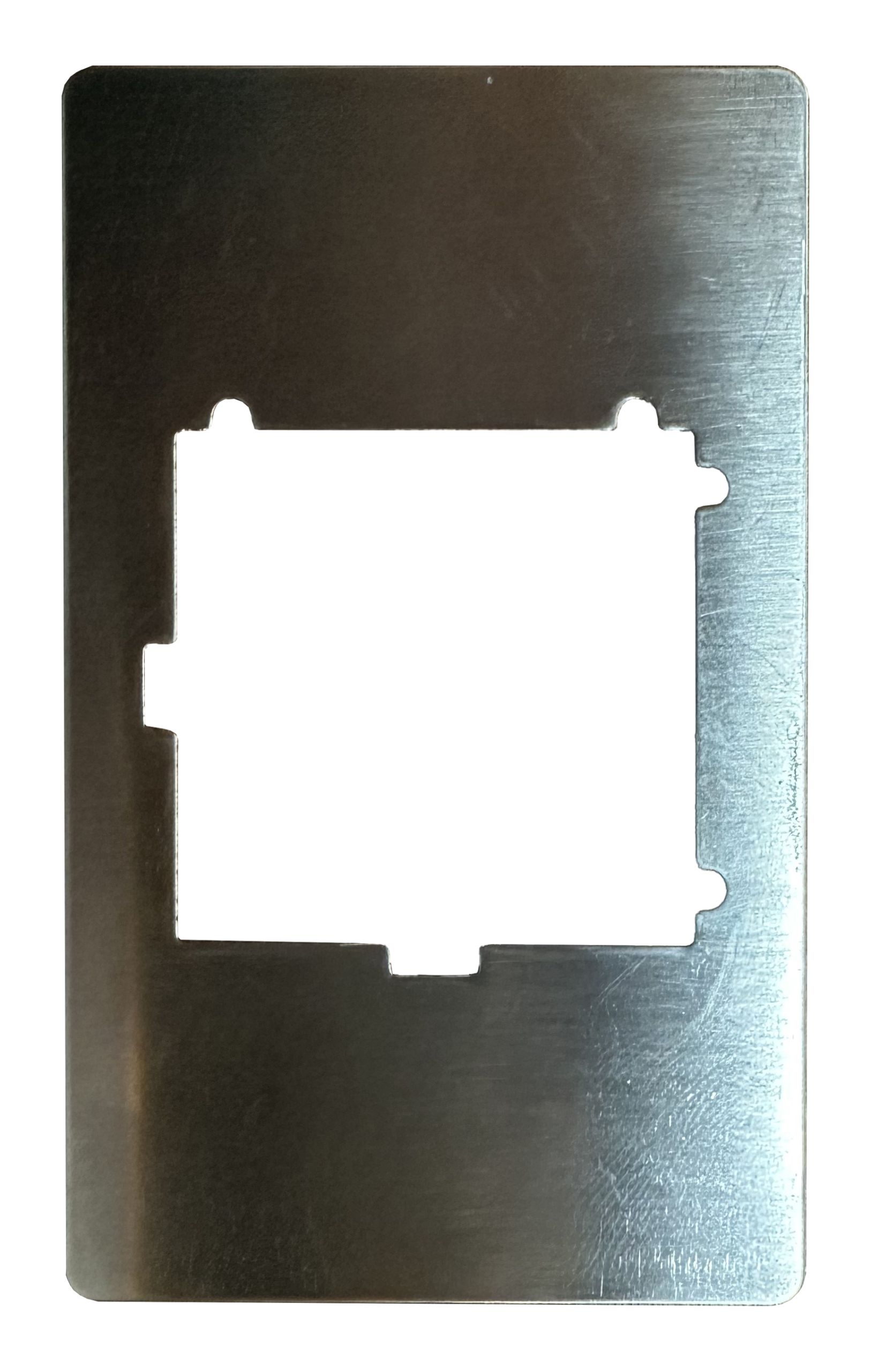 Metal mounting plate for Breezo Fan on Akorn grills, compatible with ChefsTemp grilling tools.