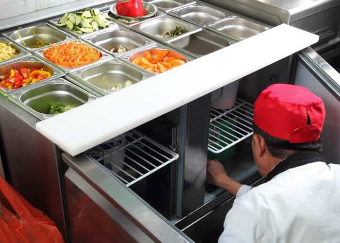 Fresh prepared vegetables in a commercial kitchen at ChefsTemp.
