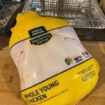 Fresh Whole Young Chicken in Food-Grade Packaging for Safe Cooking and Food Storage.
