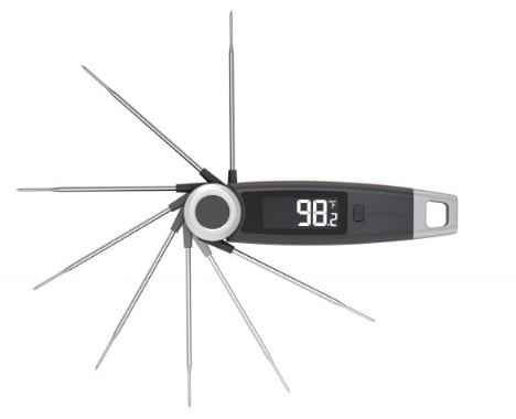 The best way to check the temperature of your food is by using a thermometer. 