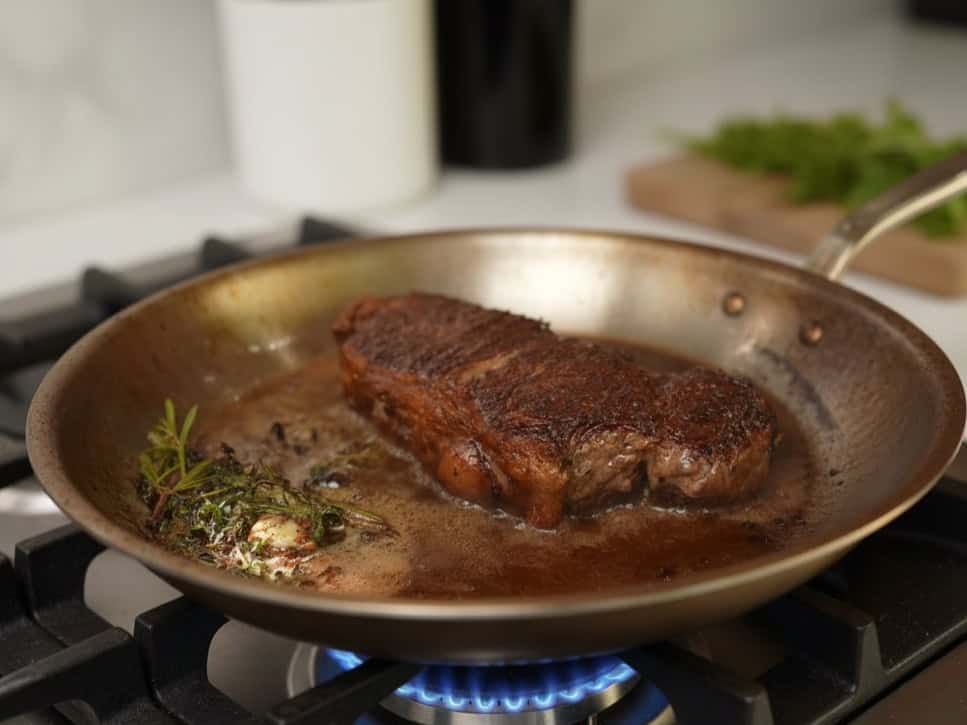 Baste the steak