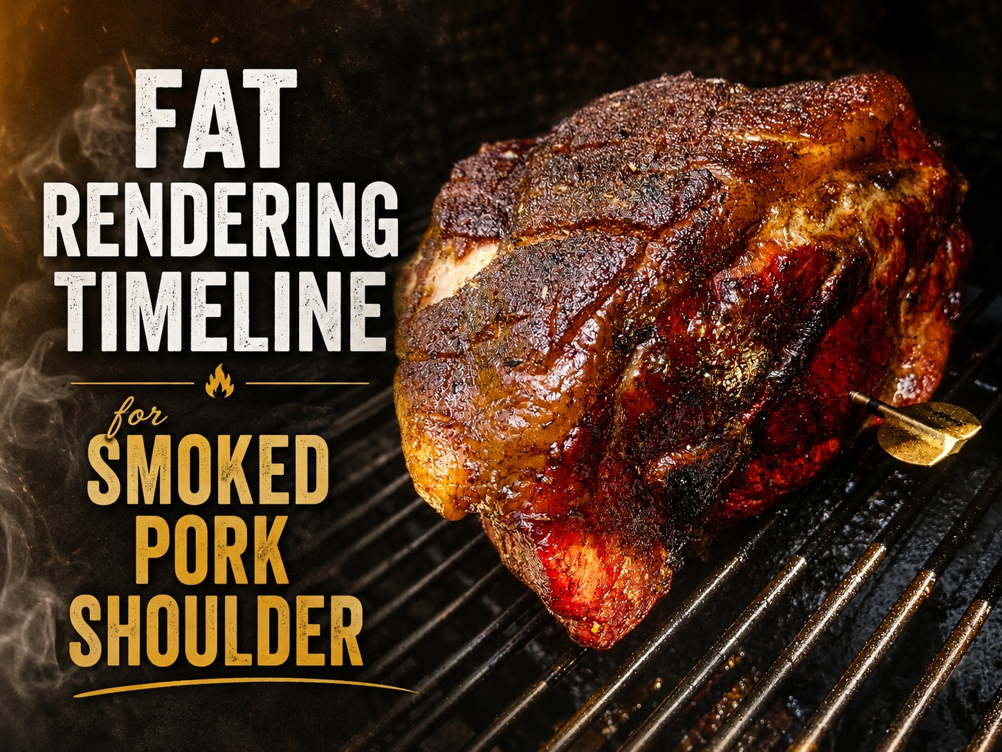 Fat Rendering Timeline for Smoked Pork Shoulder