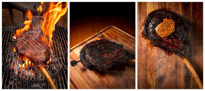 Smoking the steak with ProTemp 2 Plus