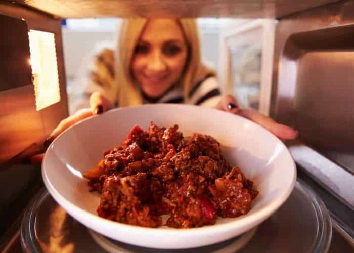 ideal reheat food temperature 
