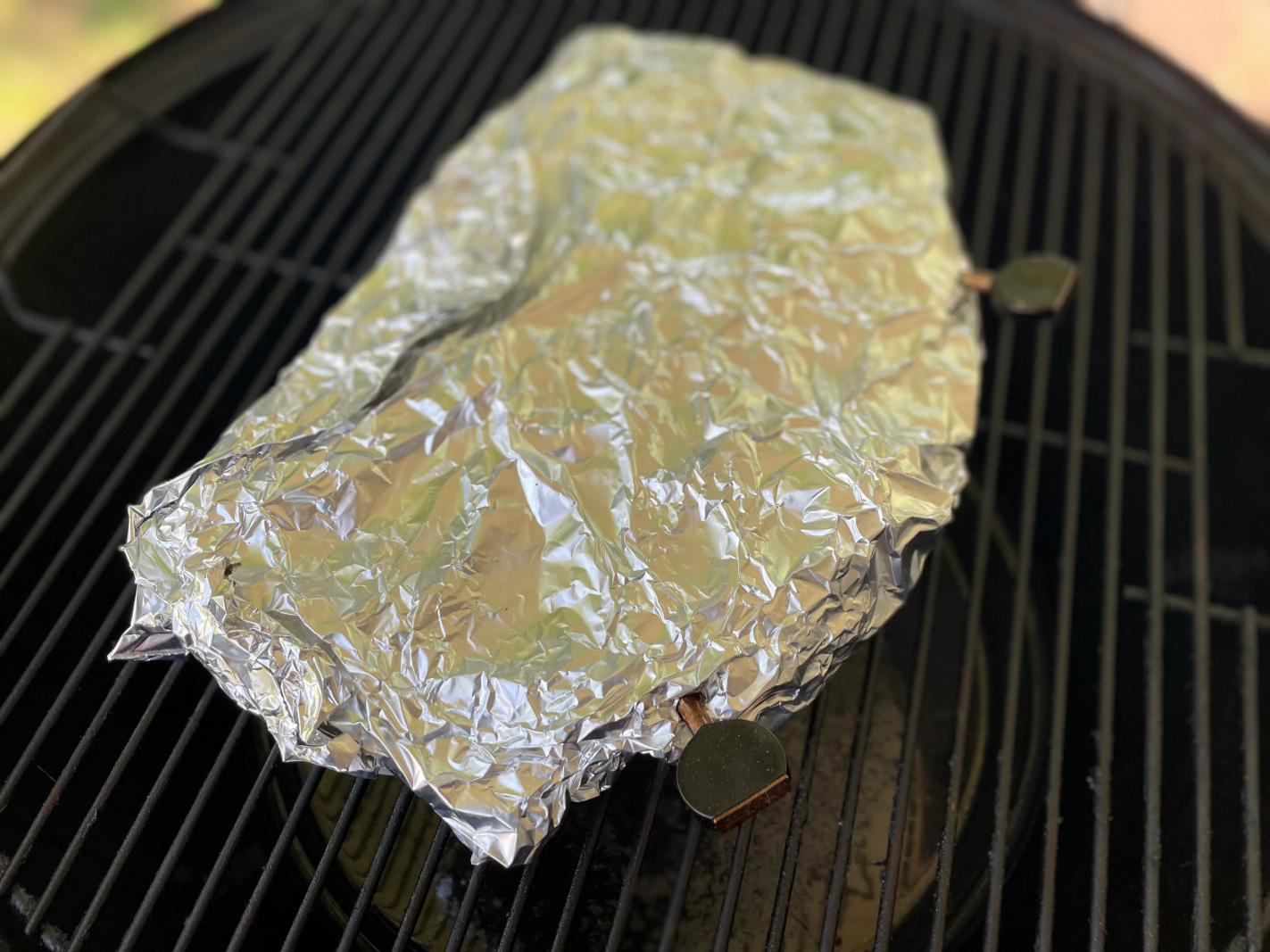 Wrapped Meat on the Smoker